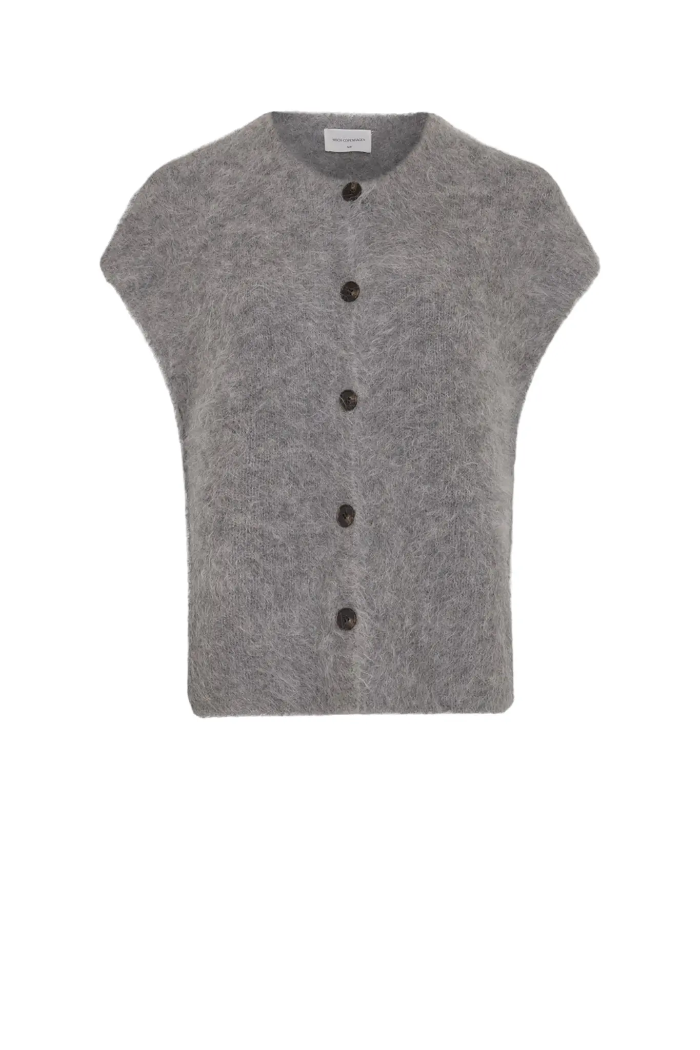 Tila Salmia Vest - Medium Grey Melange