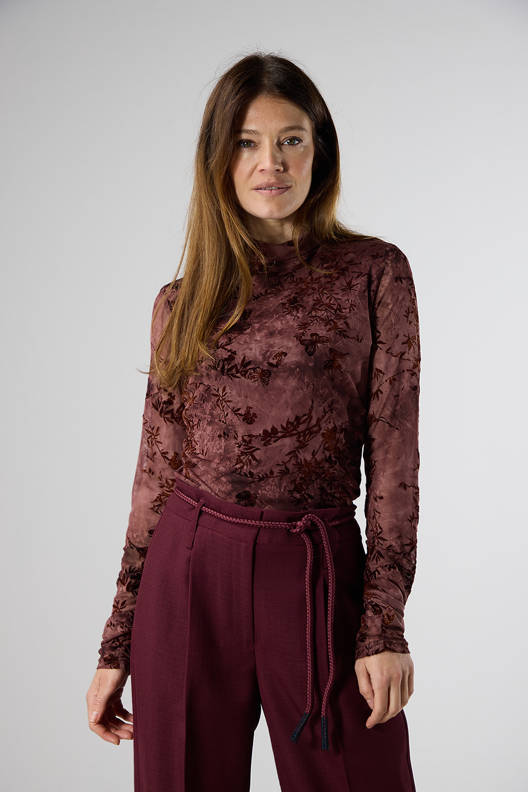 Moriah Top - Burgundy