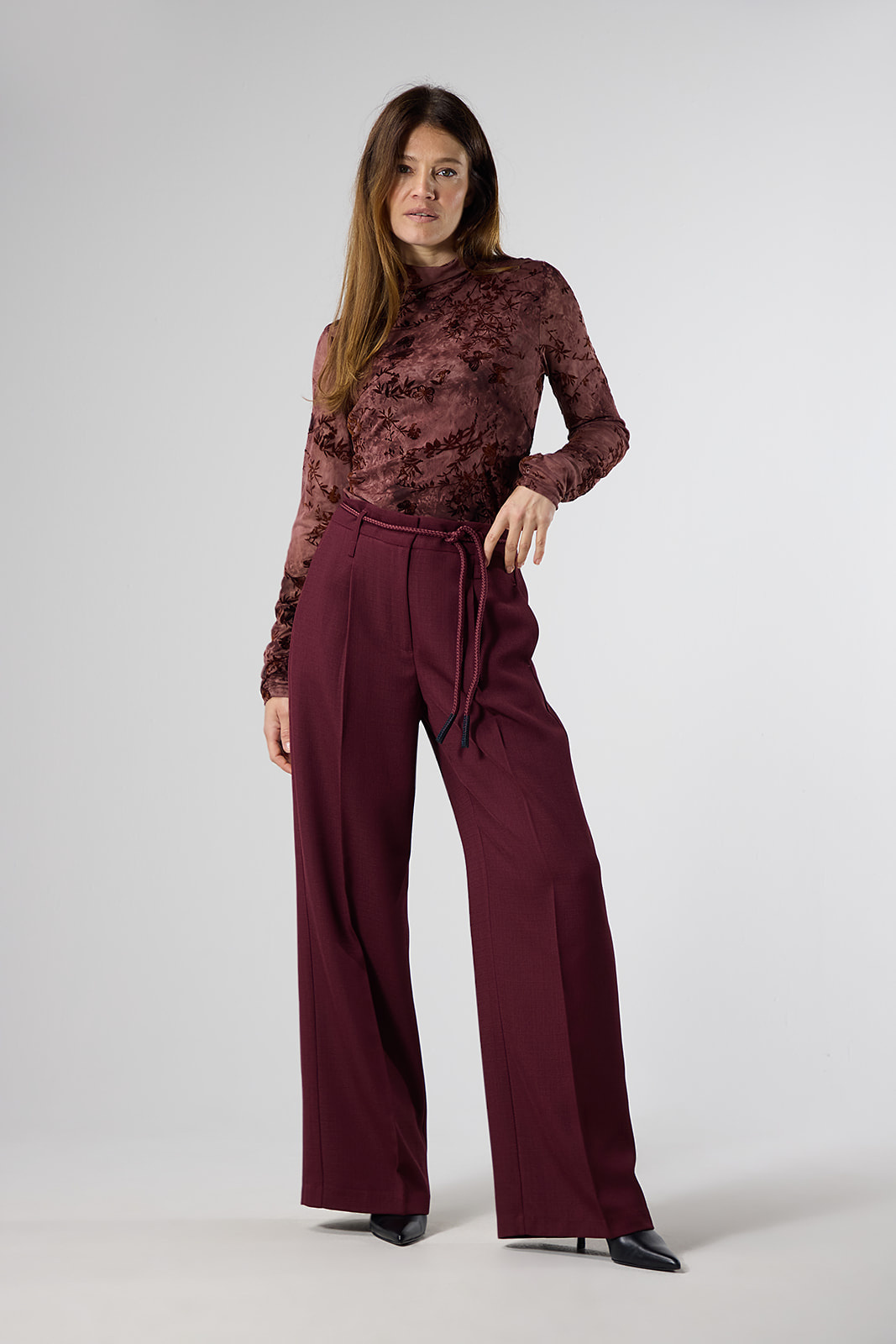 Moriah Top - Burgundy