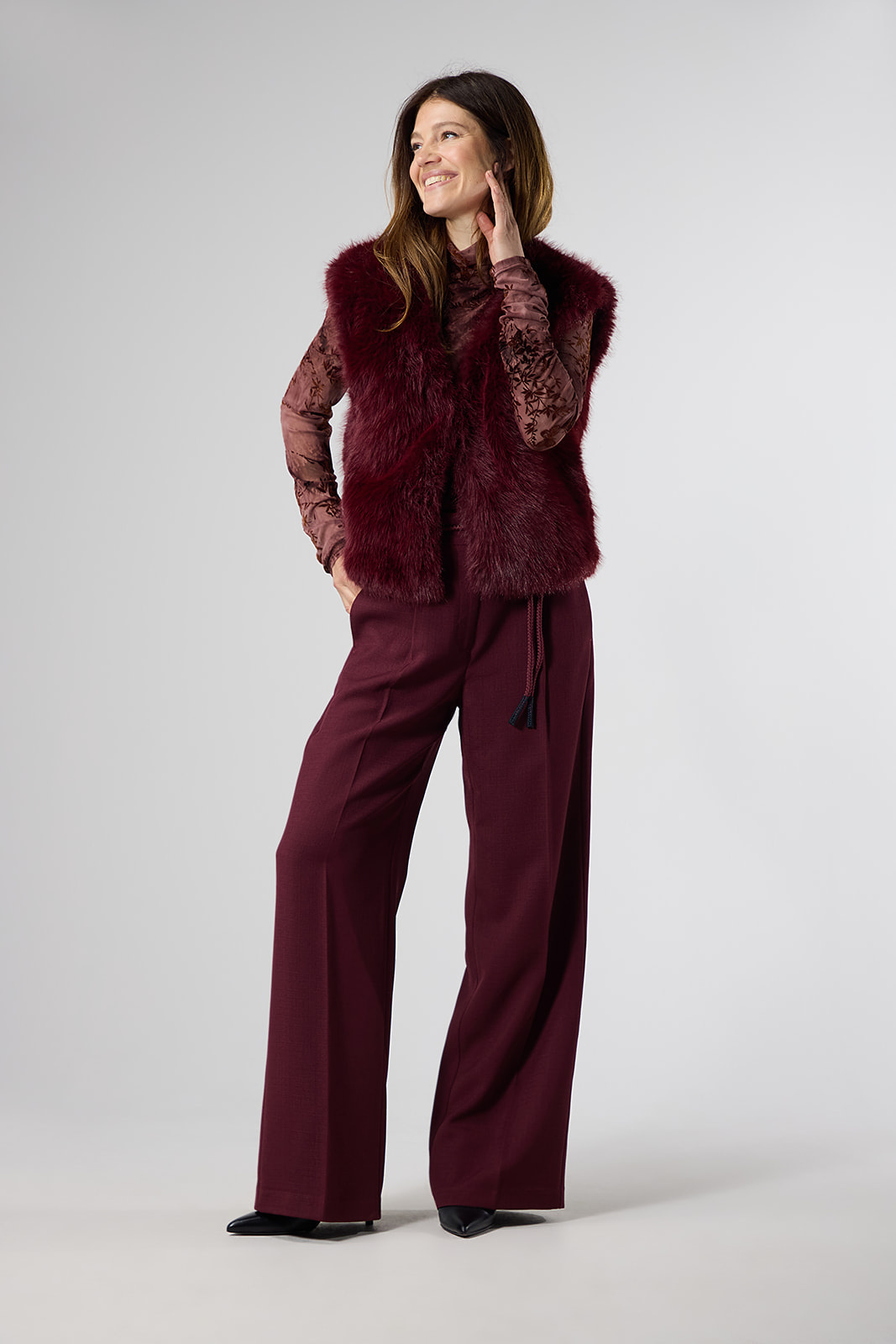 Moriah Top - Burgundy