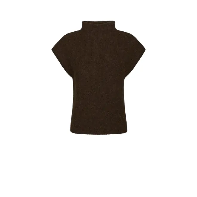 Jona Knit Top - Brown Melange