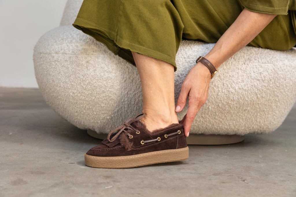 Fia Sneakers - Donkerbruin