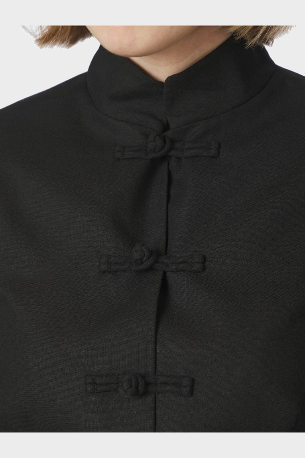 Ardena Linen Blazer - Black