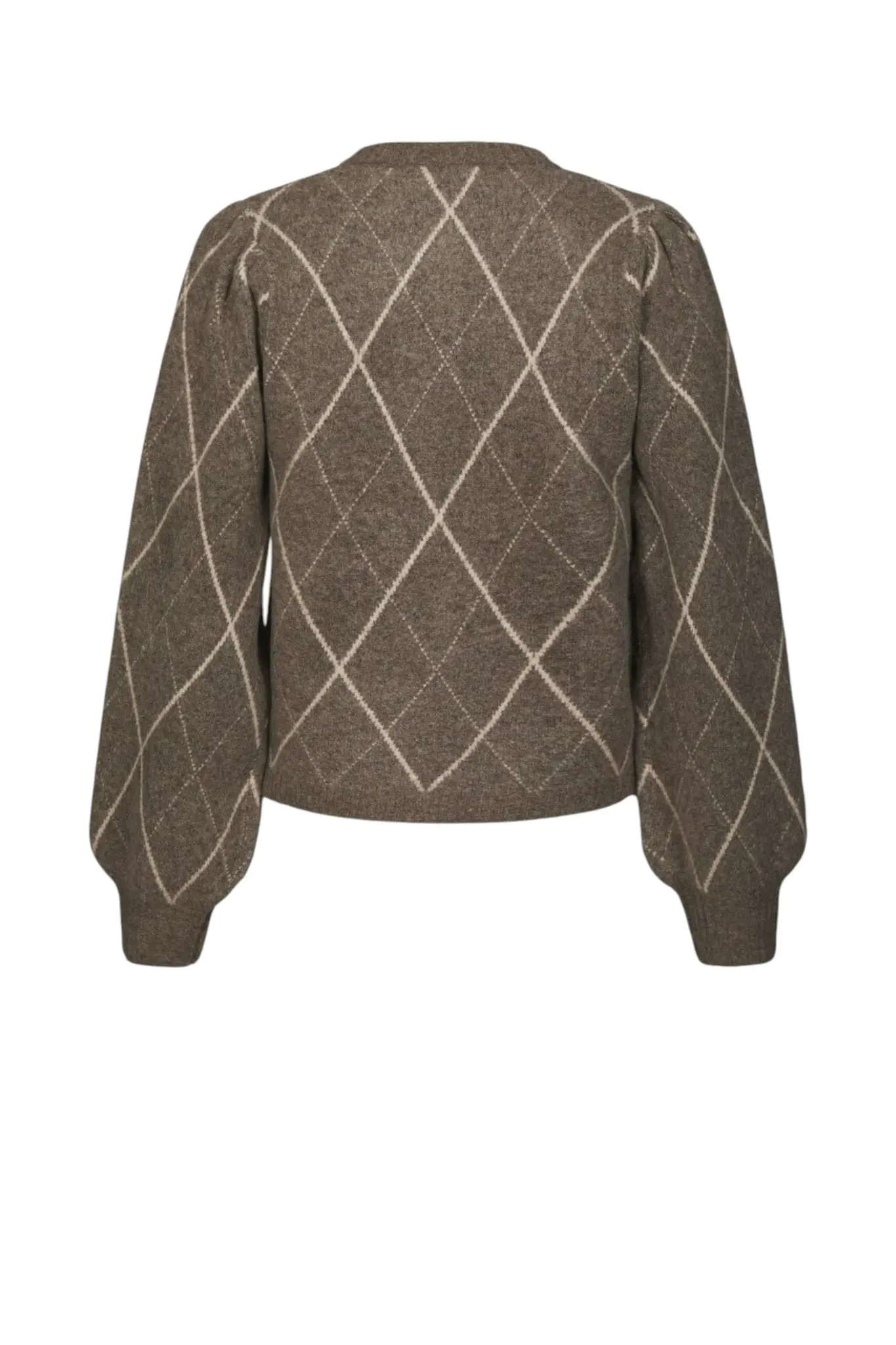 Koteas Check Knit Cardigan - Taupe