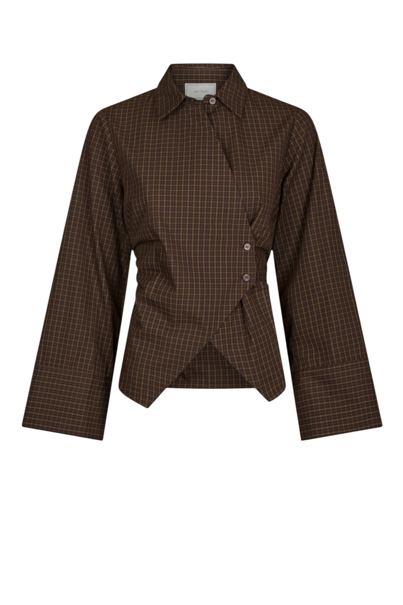 Fenli Small Check Shirt - Aurbergine