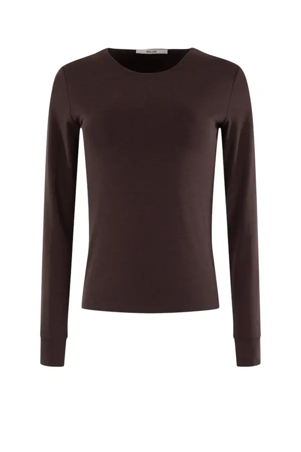 Lucia Long Sleeve - Dark Chocolate Solid