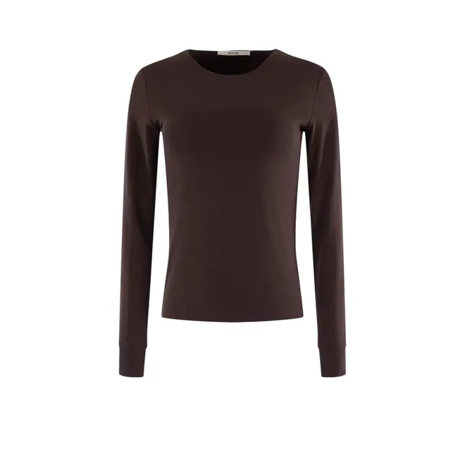 Lucia Long Sleeve - Dark Chocolate Solid