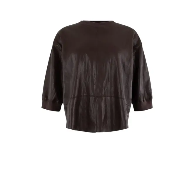 Antonella Blouse - Chocolate Solid