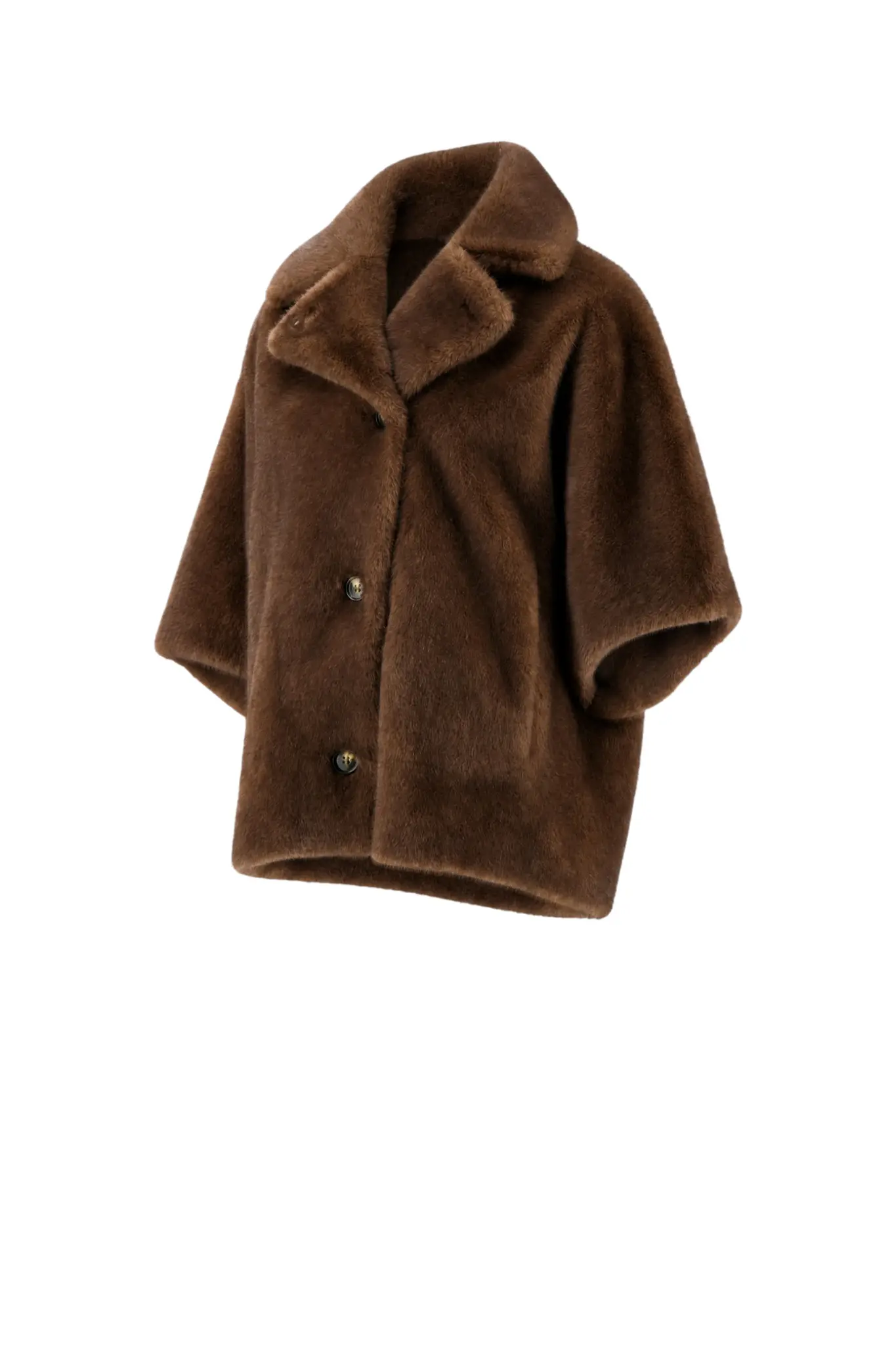 Clara Faux Mink Jacket - Choco