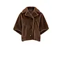 Clara Faux Mink Jacket - Choco