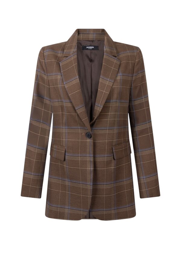 Kylia Blazer - Multi Dark Brown