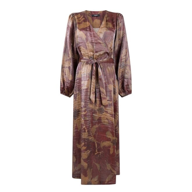 Lizet Jurk - Stone Red - Camel
