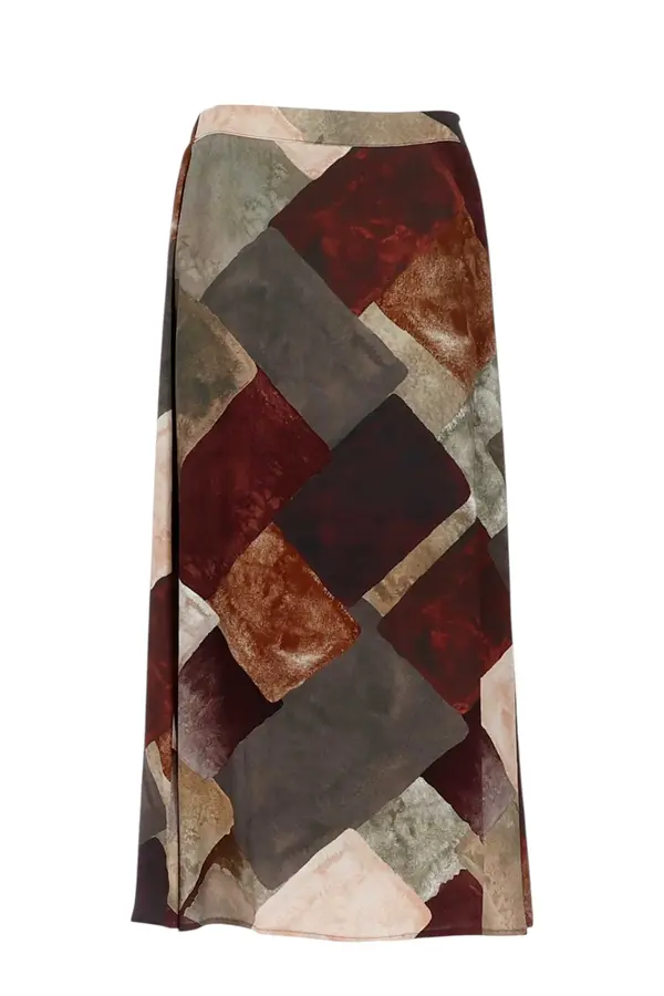Maxi Skirt - Mocha Multi