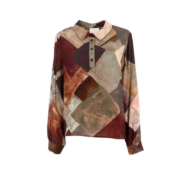 Blouse - Mocha Multi