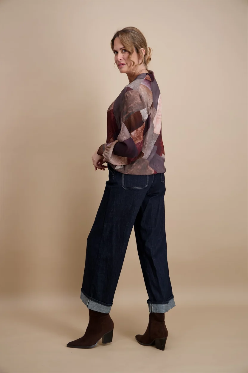 Blouse - Mocha Multi