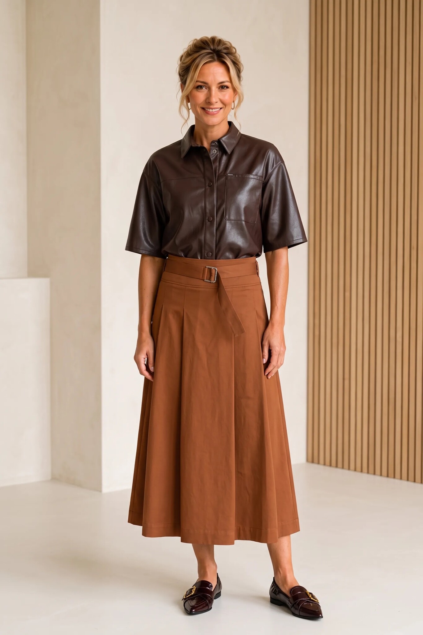 Horris Blouse - Brownstone