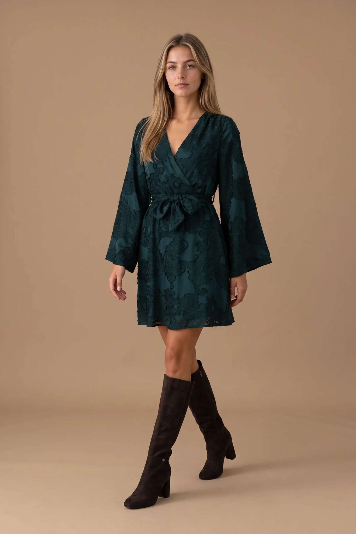 Danina Dress - Teal Green