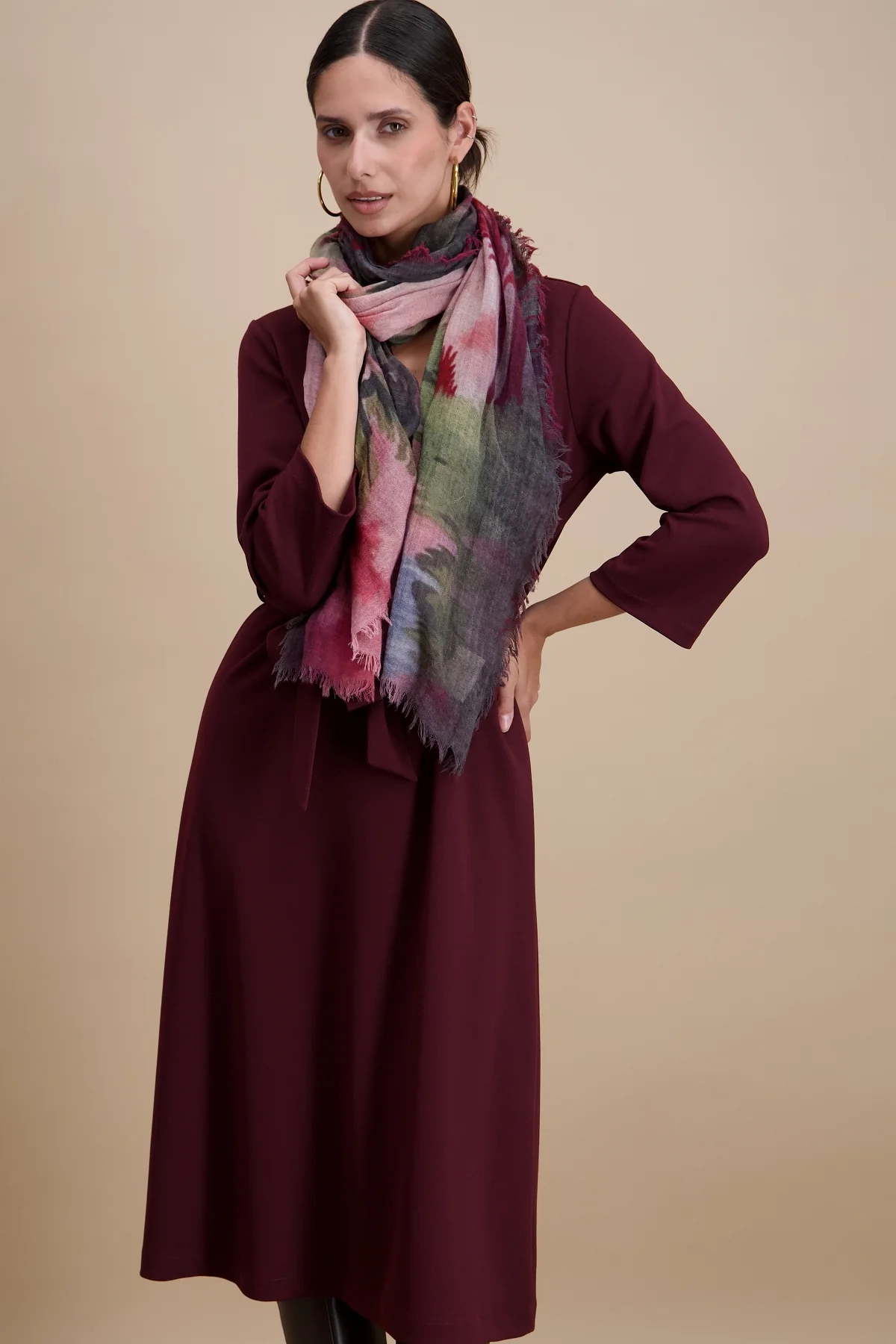 Long Dress - Burgundy