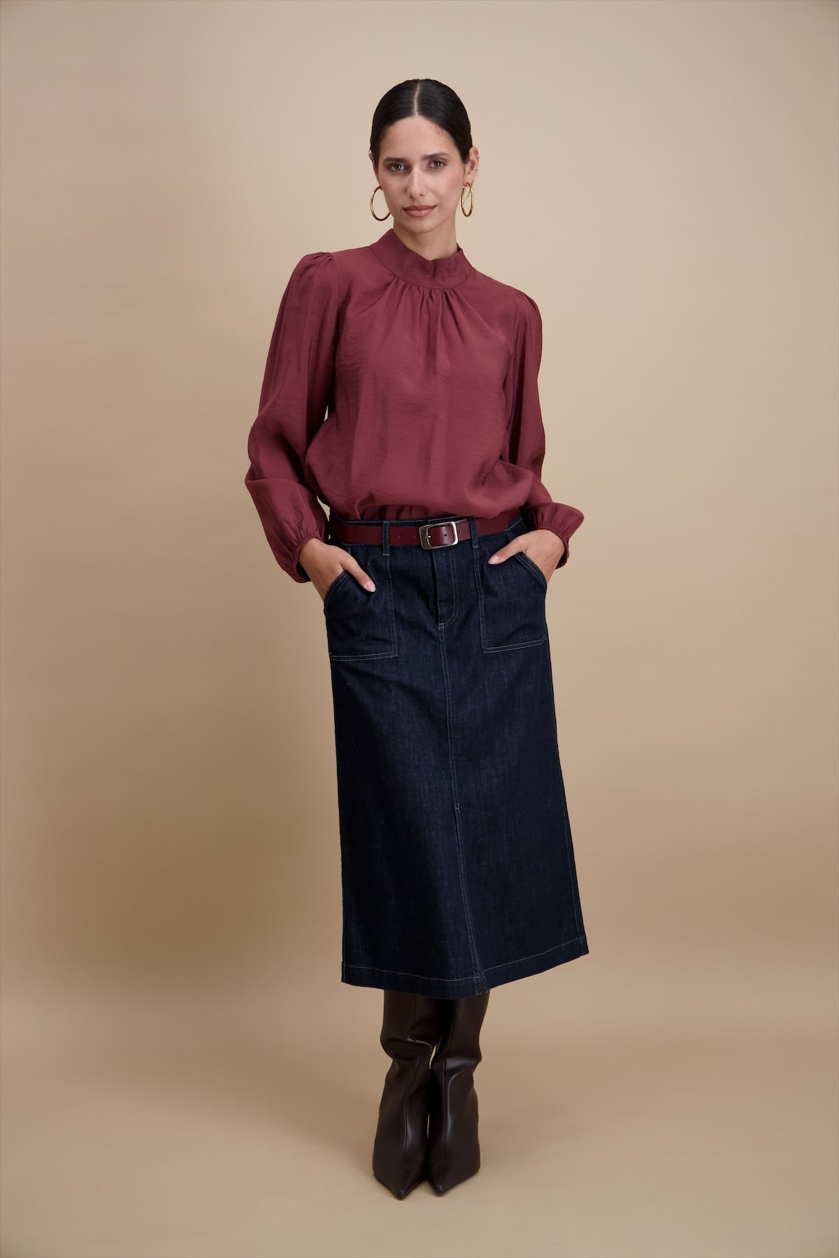 Demin Skirt - Dark Blue