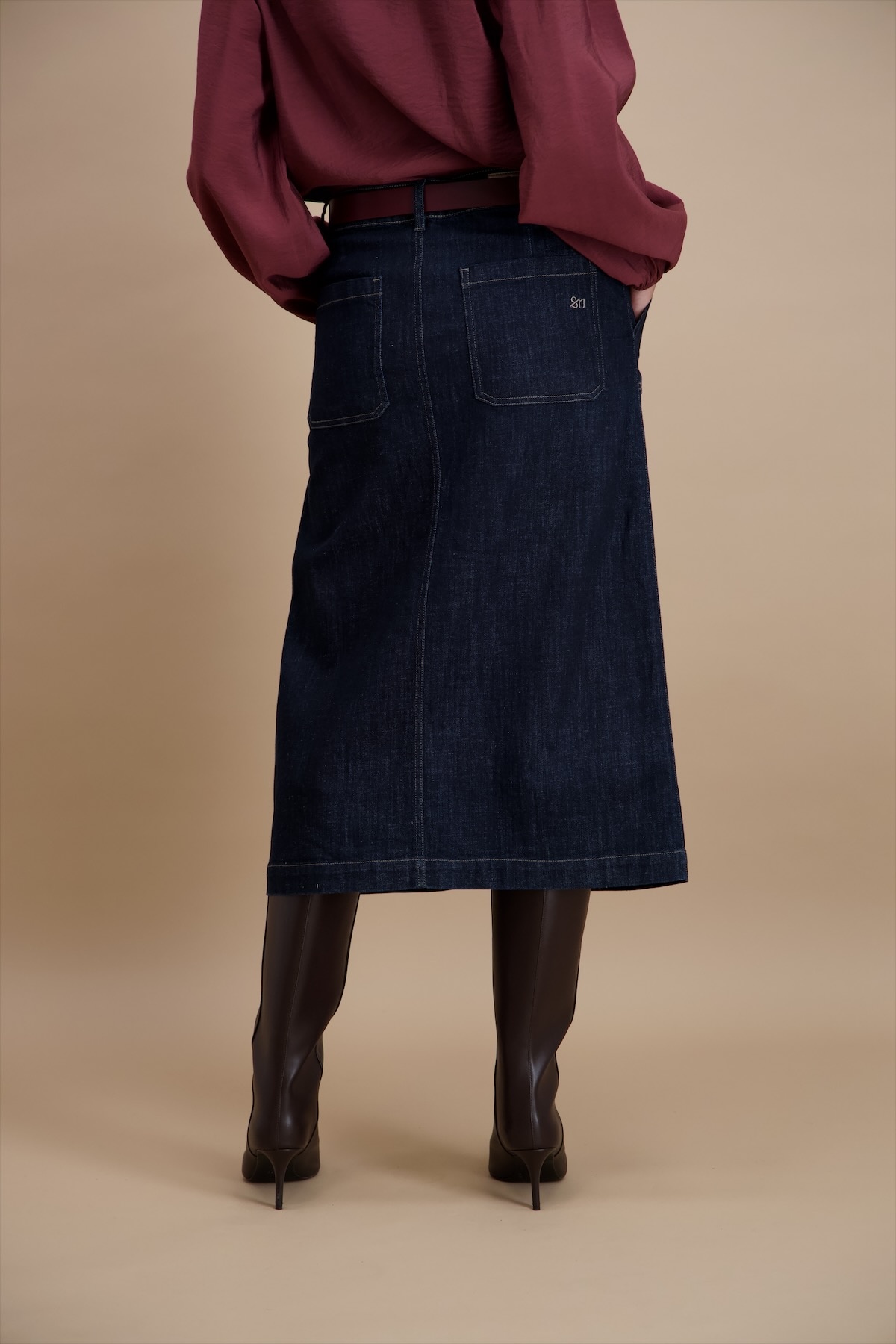 Demin Skirt - Dark Blue