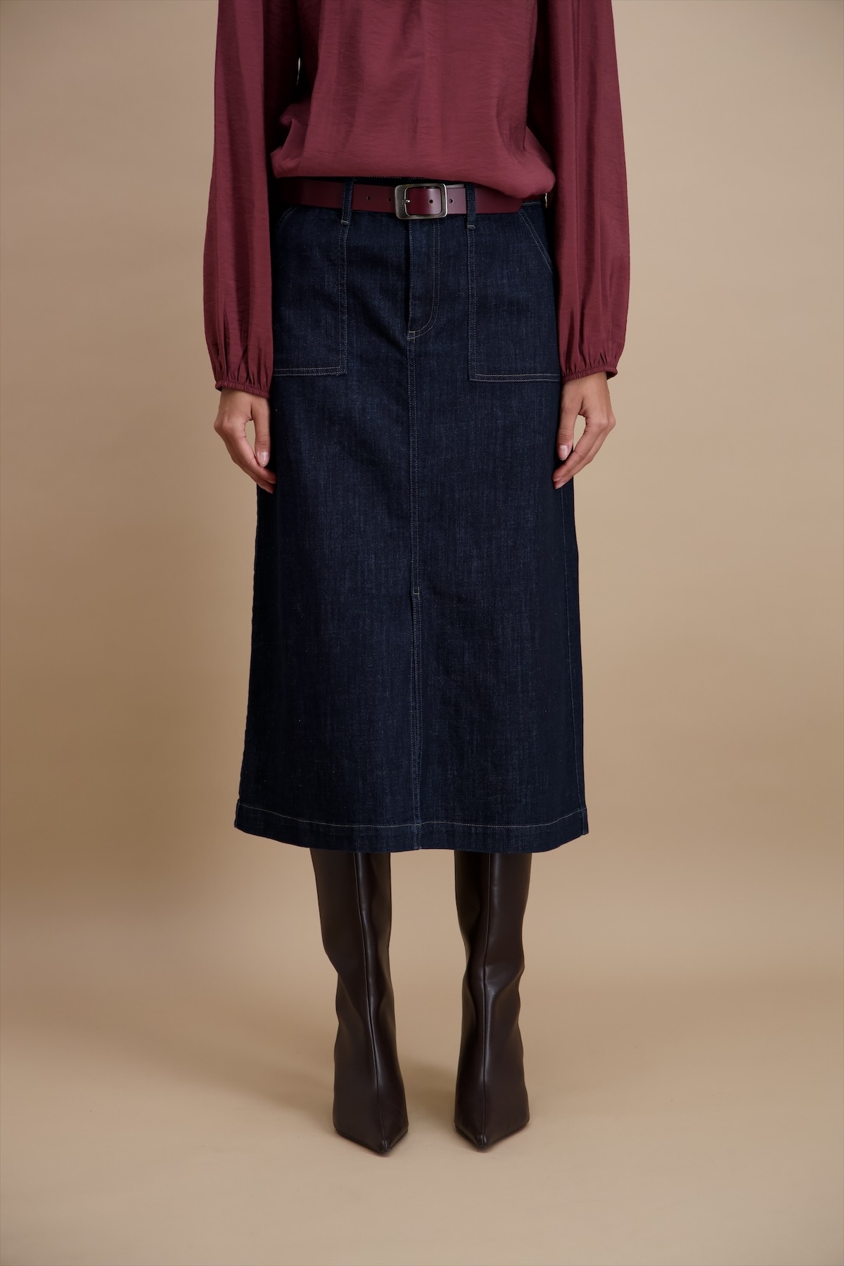 Demin Skirt - Dark Blue