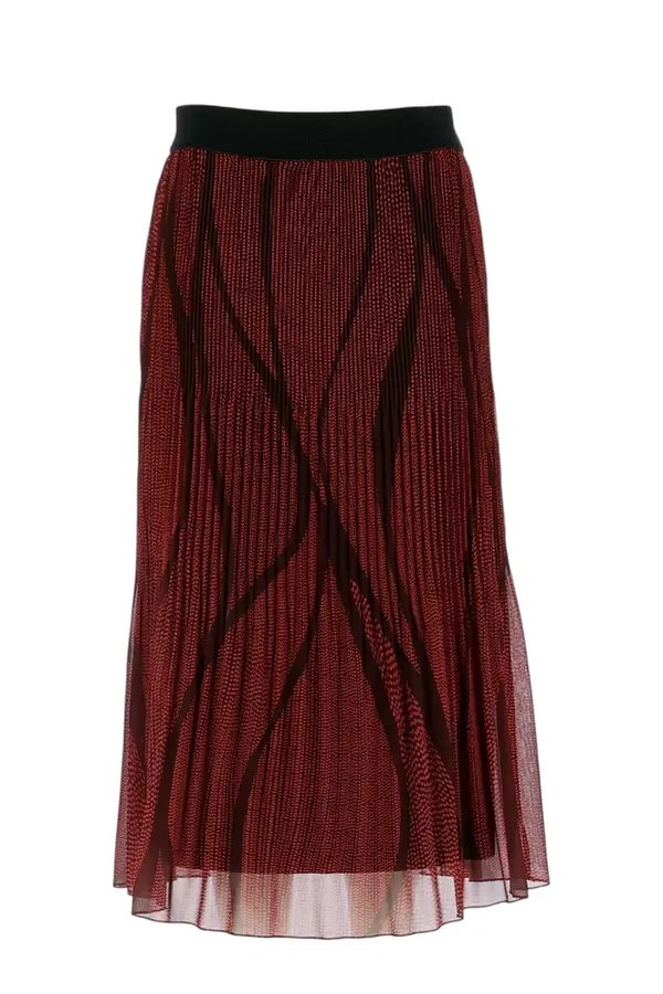 Plisse Skirt - Bordeaux
