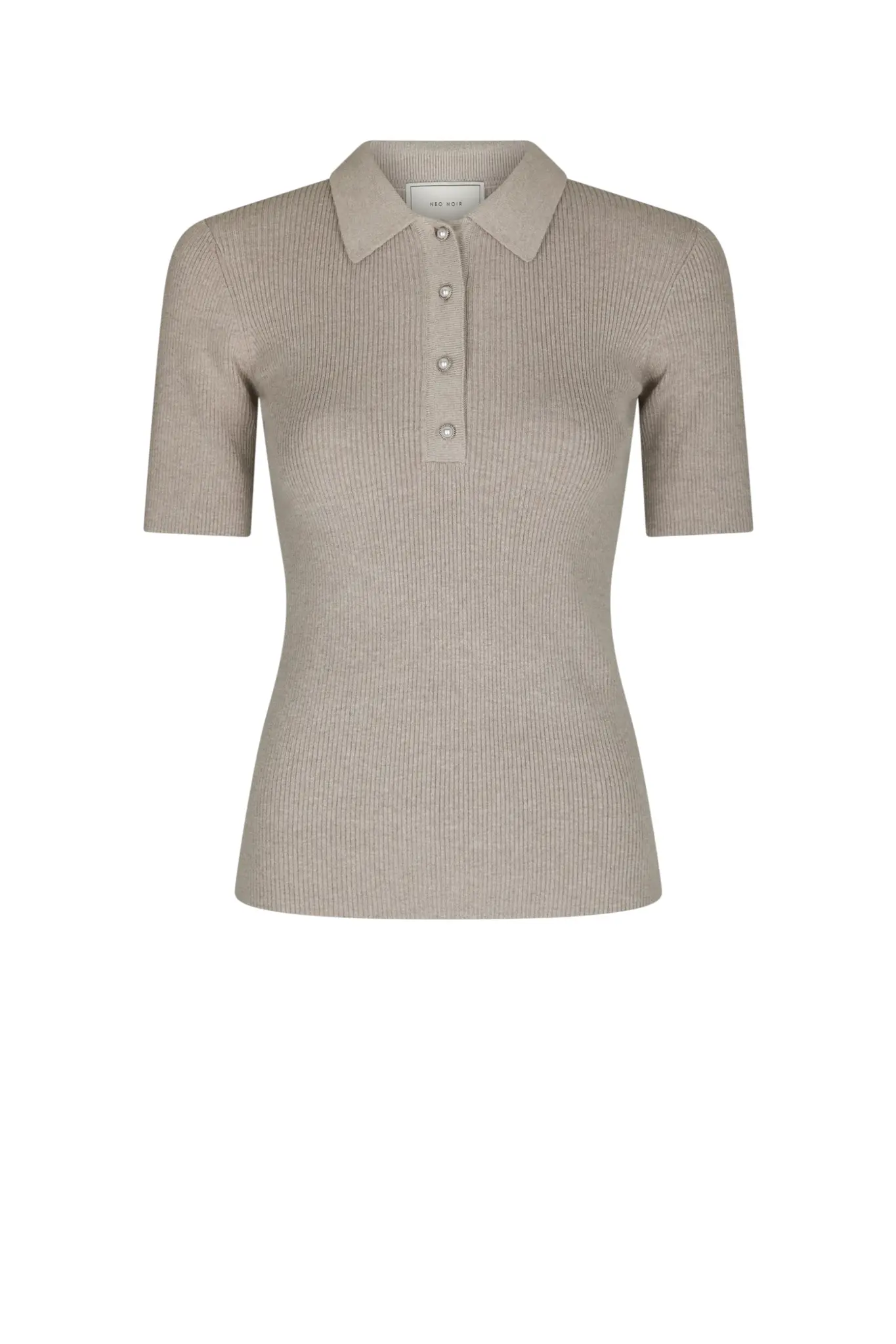 Manama Knit Blouse - Warm Grey
