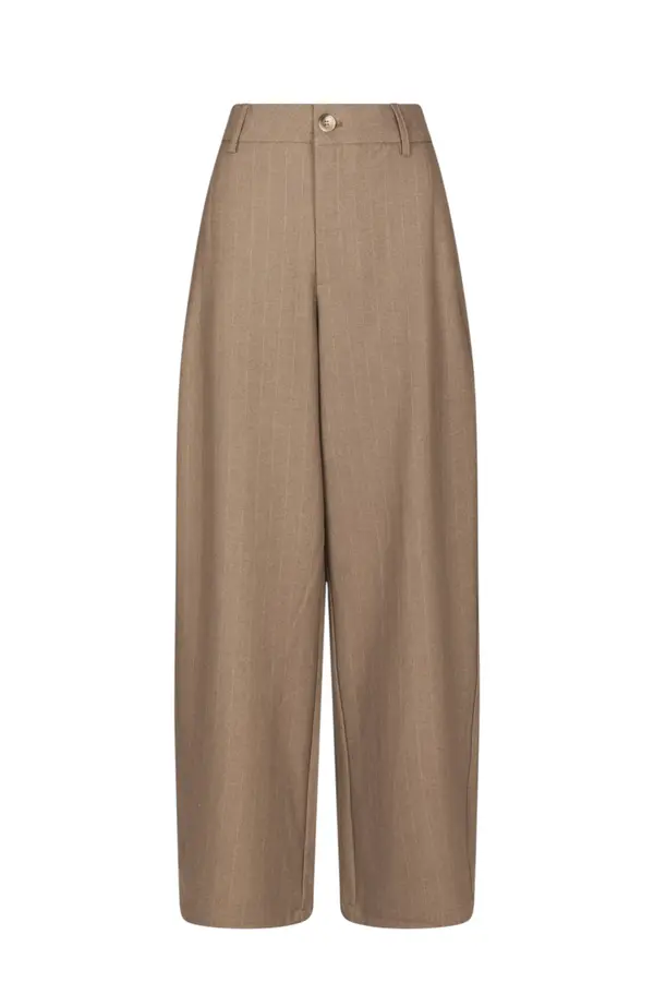Essiall Pinstripe Pants - Taupe