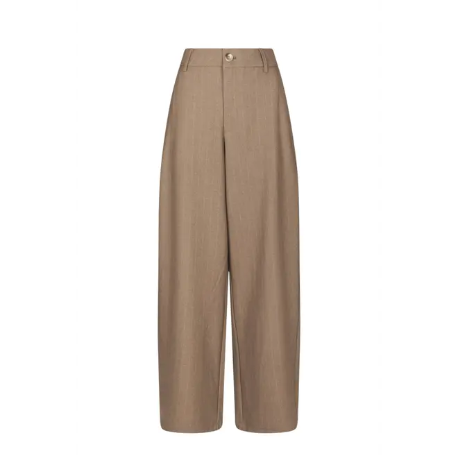 Essiall Pinstripe Pants - Taupe
