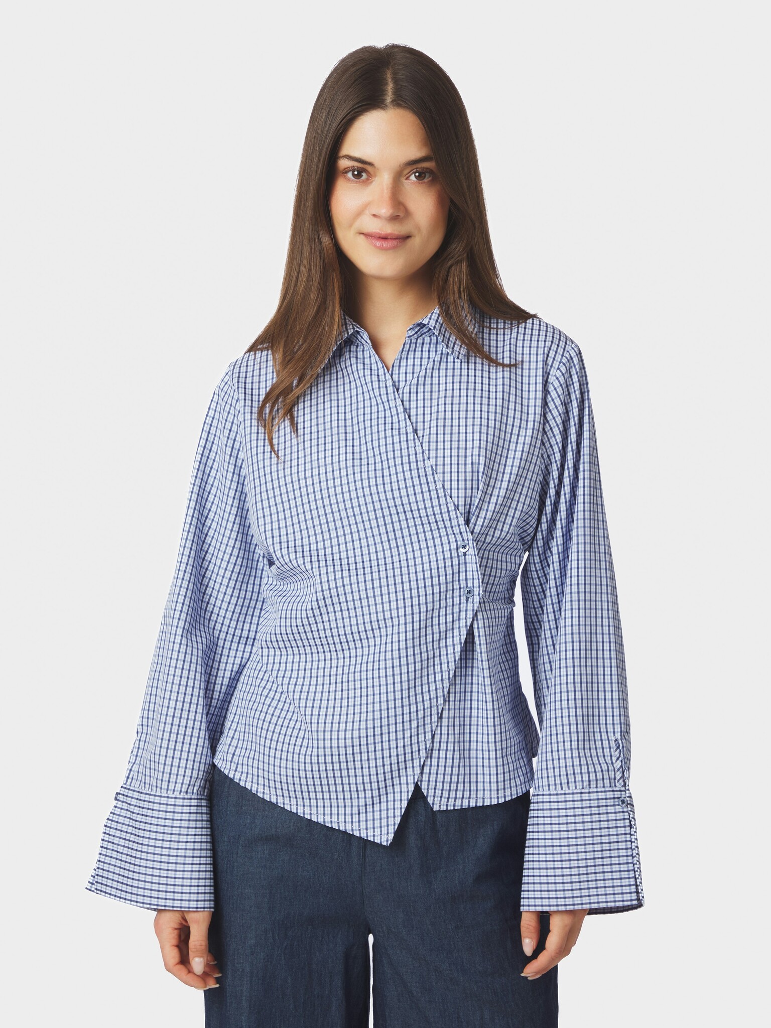 Fenli Check Shirt - Blue