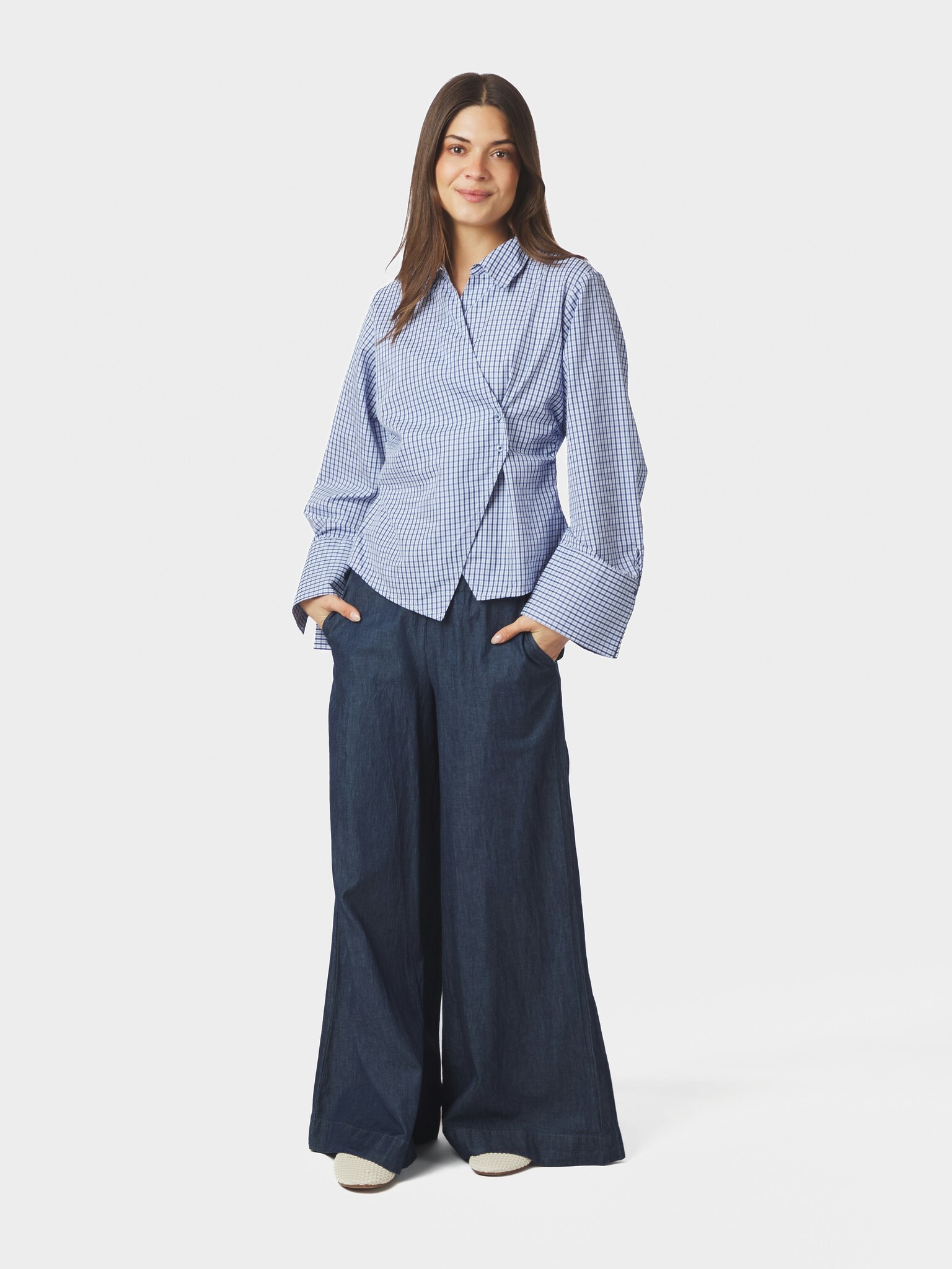 Fenli Check Shirt - Blue
