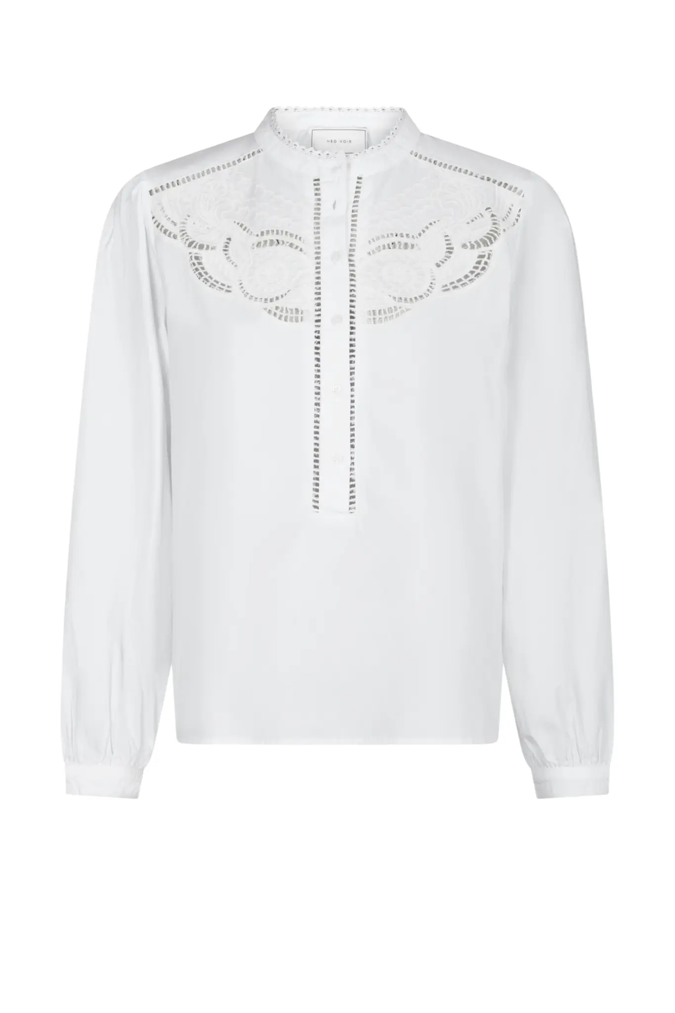 Aneliah C Poplin Blouse - White