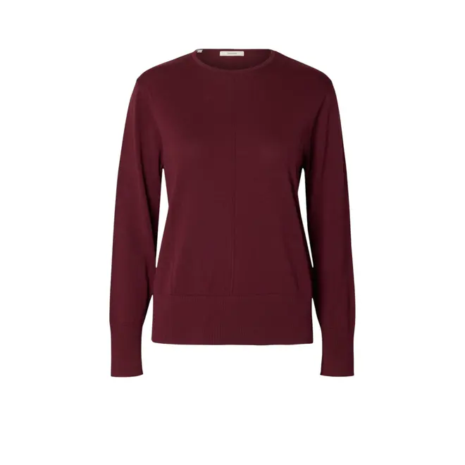 Toledo LS Knit O-Neck - Tawny Port