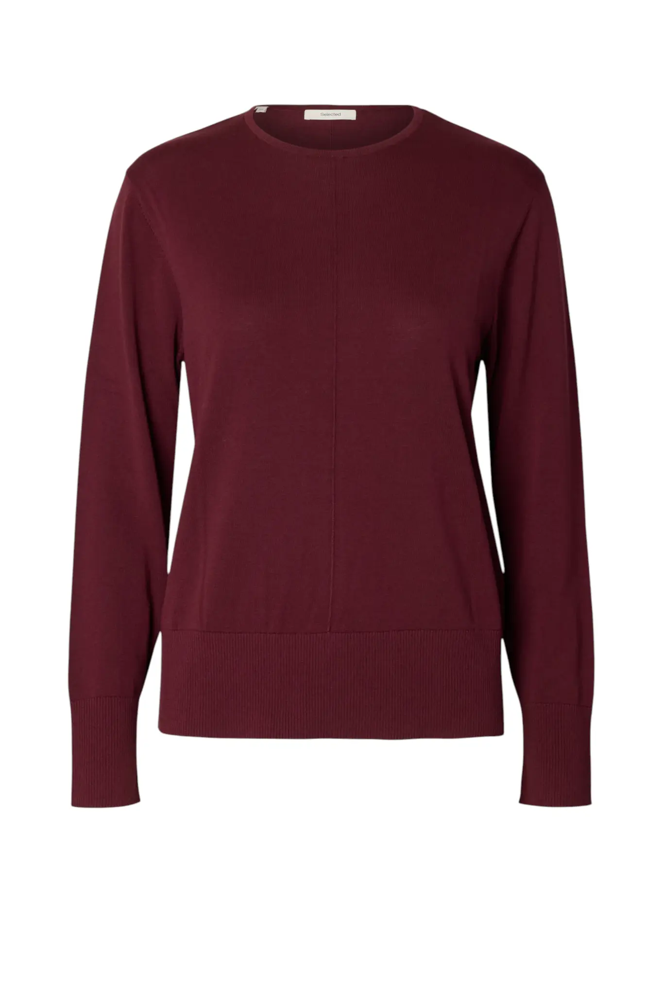 Toledo LS Knit O-Neck - Tawny Port