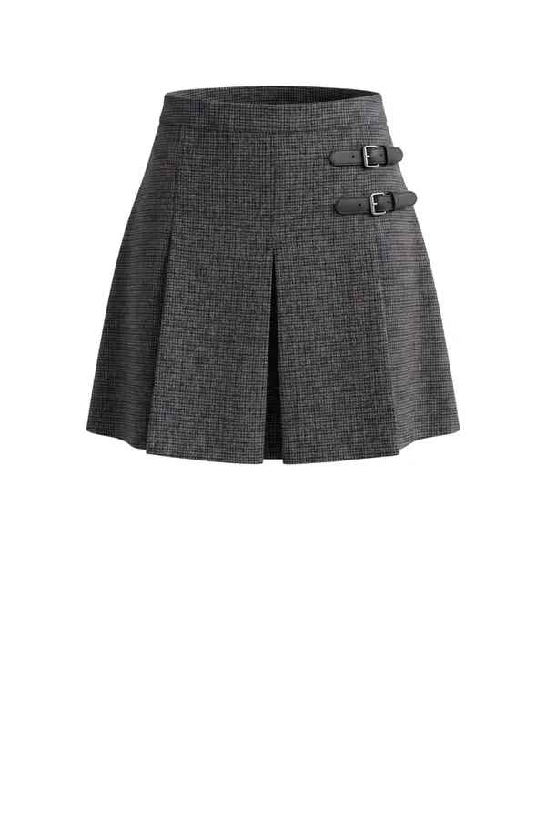Fien Skirt - Grey Checks