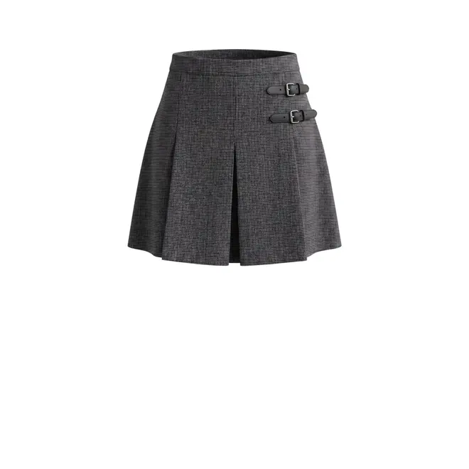 Fien Skirt - Grey Checks