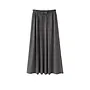 Rapanui Light Flanel Long Skirt - Dark Grey
