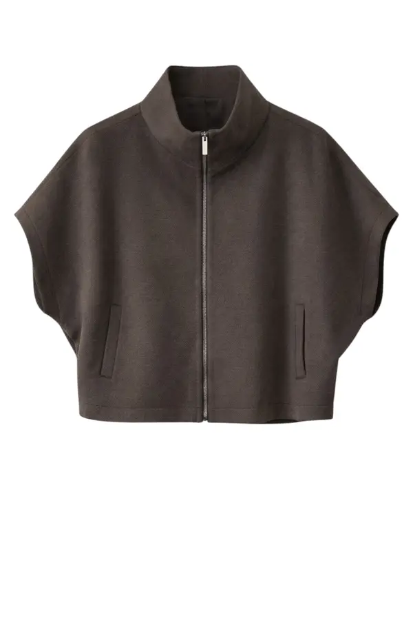 Cappa Zipper Alveare Jacket - Cioccolato