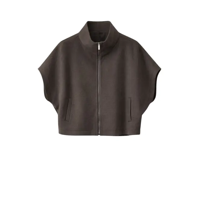 Cappa Zipper Alveare Jacket - Cioccolato
