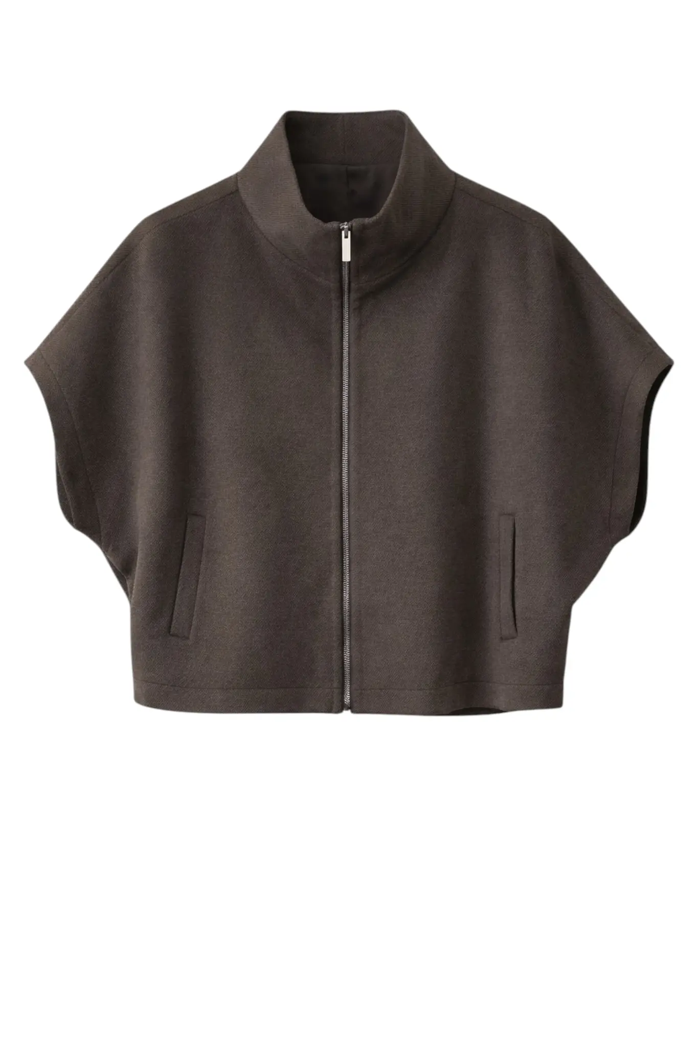 Cappa Zipper Alveare Jacket - Cioccolato