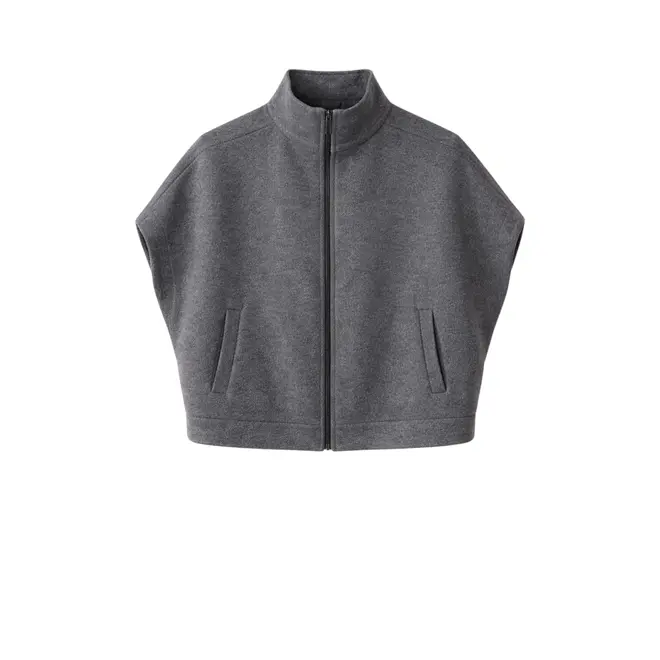 Cappa Zipper Alveare Jacket - Grigio Medio