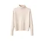 Viscose Seamless Dyed Pullover - Ecru