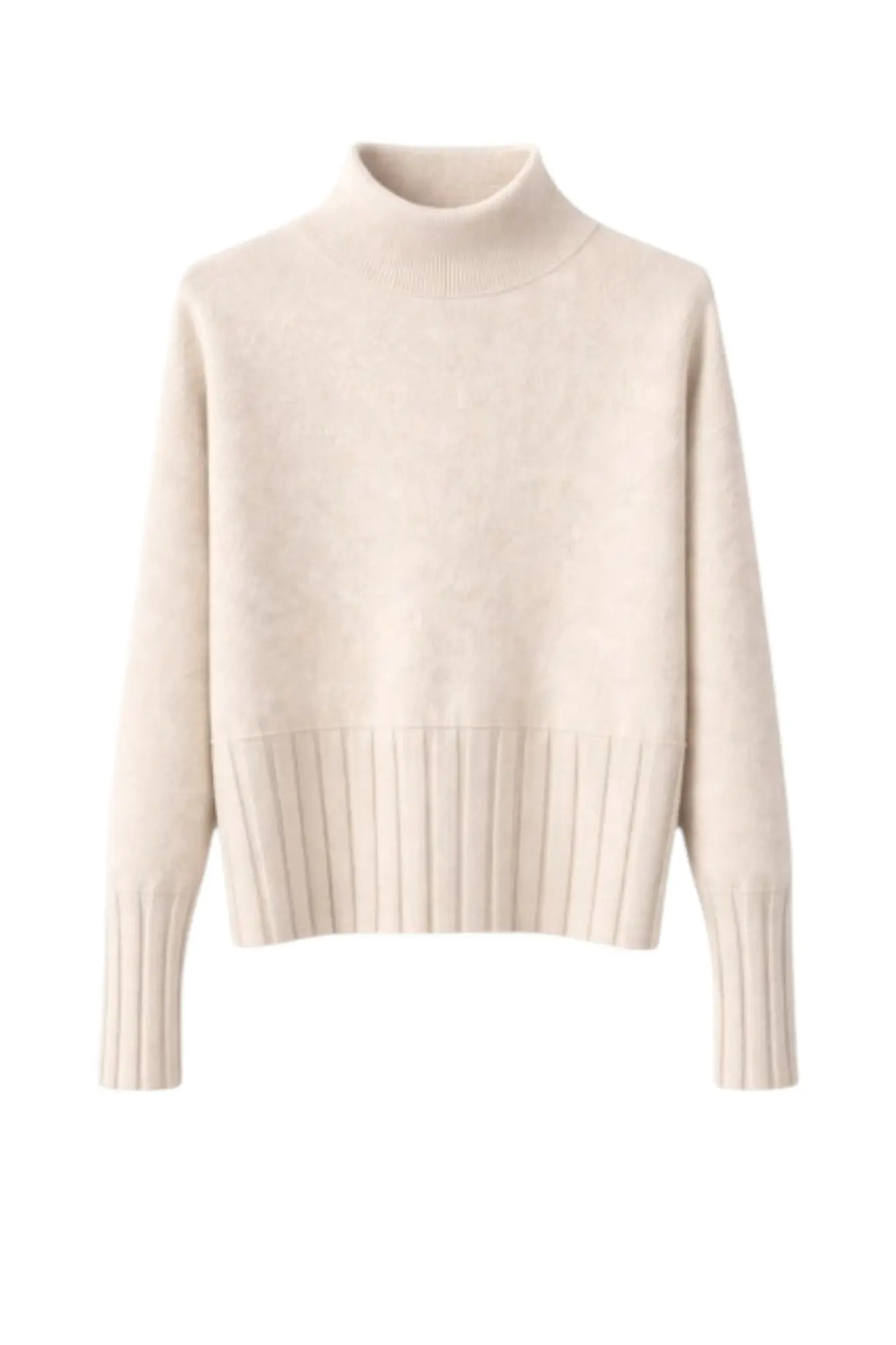 Viscose Seamless Dyed Pullover - Ecru