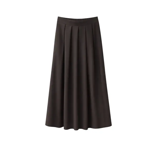 Mercedes Skirt Technical Jersey - Chocolate