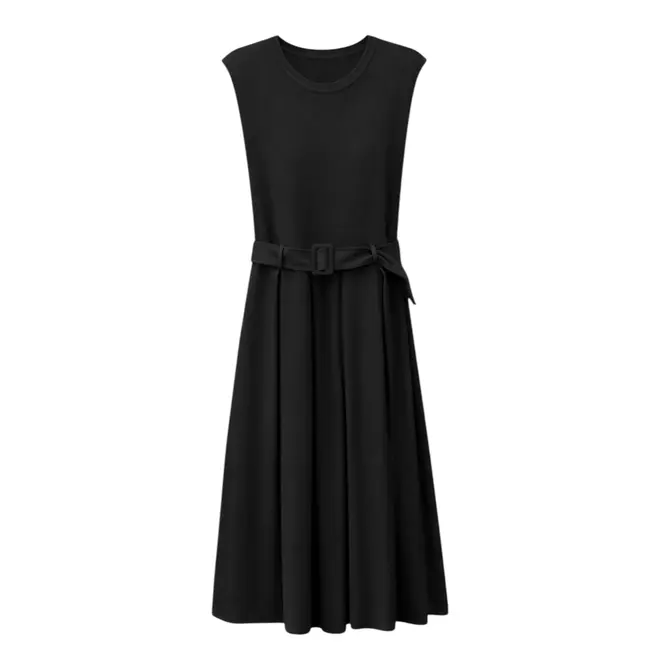 Kora Viscose Mix Dress - Black