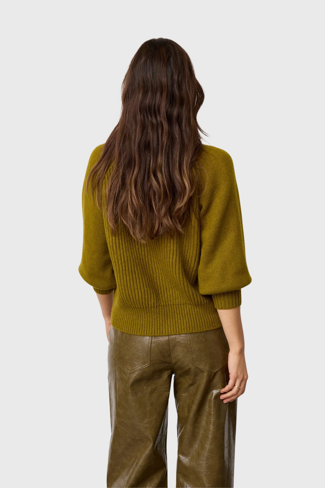 RowCC Puff SS Rib Knit - Fer Green
