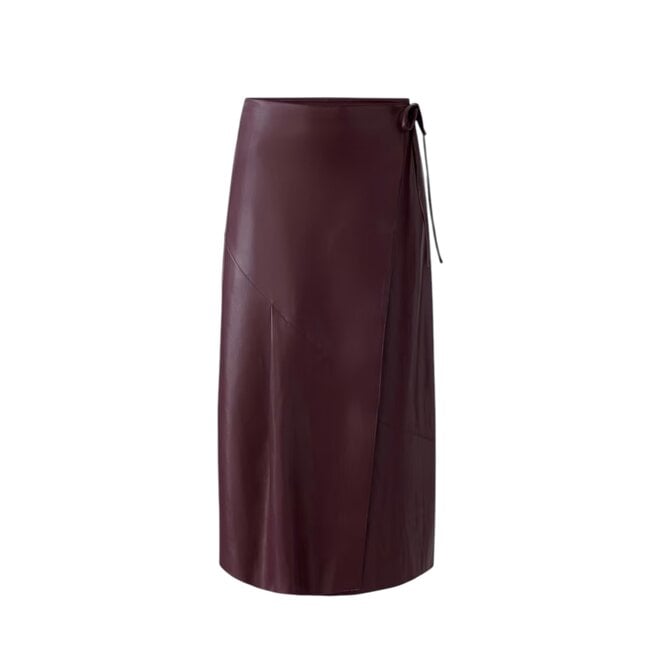 Fake Leather Skirt - Ultra Viole