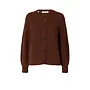 Lulu Ls Knit Short Cardigan Noos - Cherry Mahogany