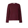 Lulu New Ls Knit O-Neck Noos - Tawny Port Melange