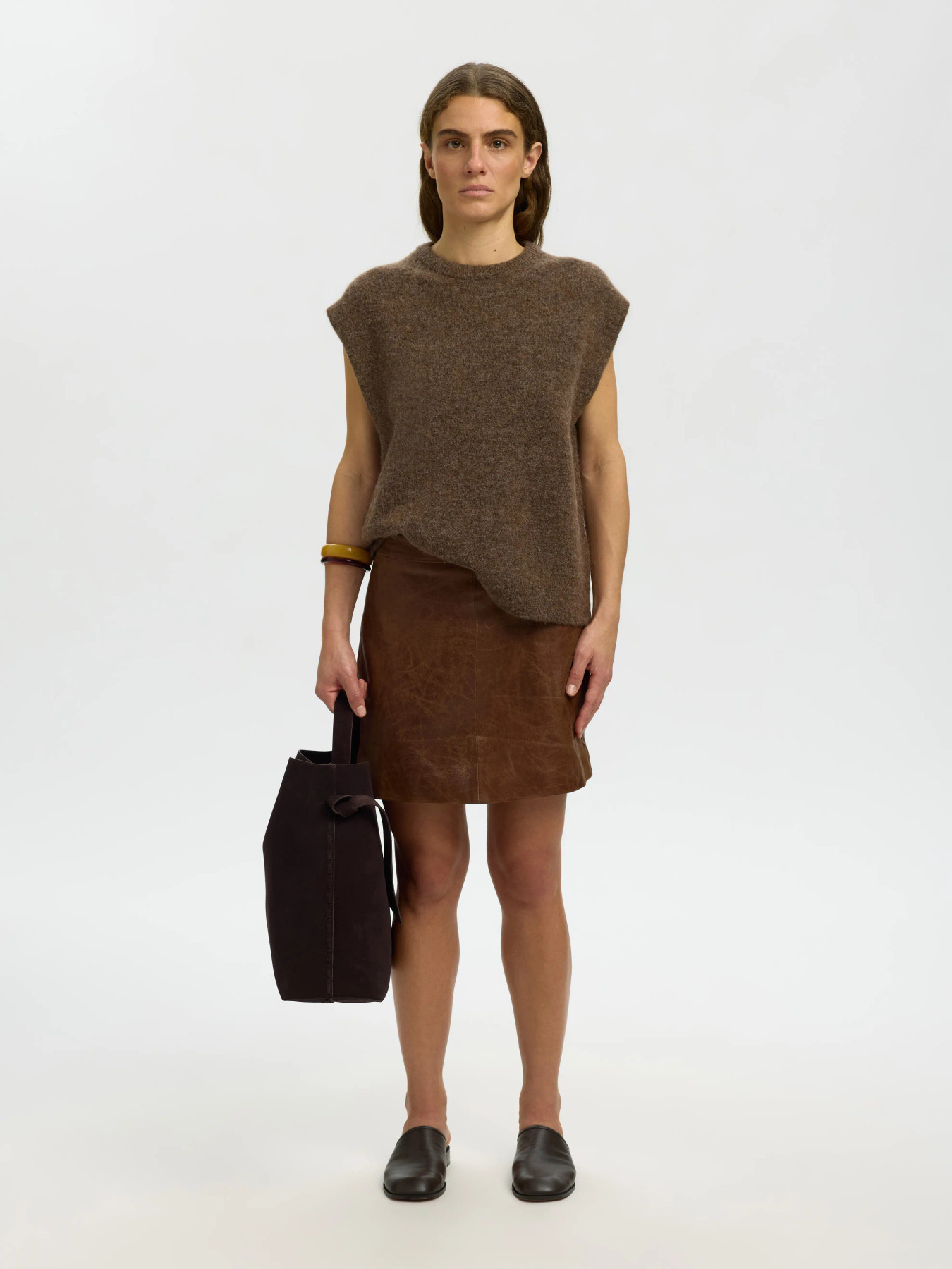 Lulu Sl Knit Vest Noos - Dachshund Melange